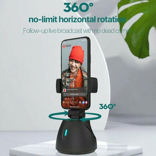 Portable All-In-One Smart Selfie Stick, 360° Rotates Auto Face & Object Tracking Vlog Shooting Smartphone Mount Holder Accessories Android