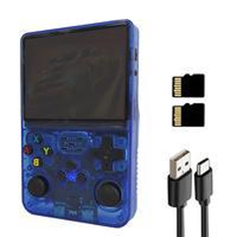 R36S Retro Video Handheld Game Console Linux System 3.5 in IPS Screen Built in 2500Mah Battery 32G+64G TF Card Preinstalled Gamess Retro Handheld