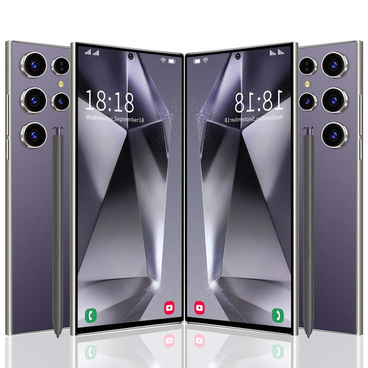 K24 Ultra Unlocked Phone, 5G Smartphone, 8GB + 512GB Unlocked Phone with Full Netcom, 6800Mah Battery, 6.8-Inch FHD+ Display, 120Hz 80 Megapixel Camera, GPS / Face Recognition / Dual SIM Mobile Phone, Gifts for Boys and Girls, Fathers, Mothers(Purple)