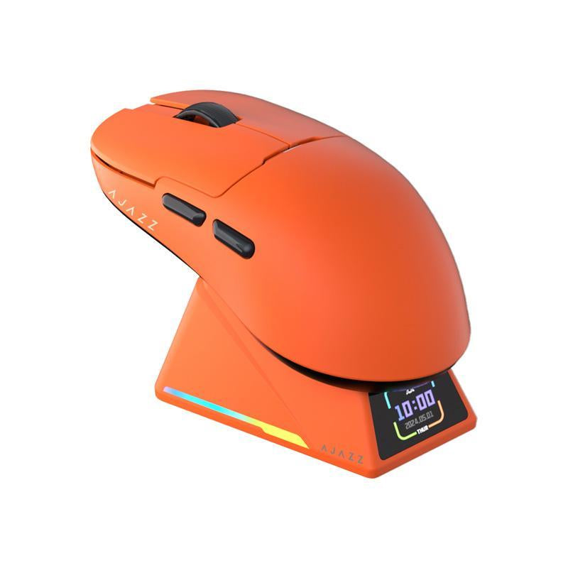 AJAZZ AJ159 APEX Wireless Gaming Mouse, 1 Count Rechargeable Wireless Three-Mode Mouse with Charging Stand, Ergonomic Design Gaming Mouse for PC Laptop