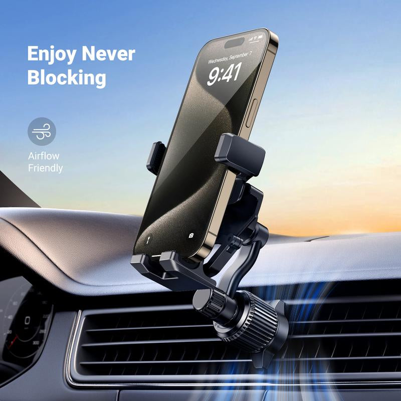 UGREEN Car Phone Holder 360 Degree Rotated Gravity Air Vent Phone Mount, Universal Cell Phone Holder for Most Smartphones, Compatible with Iphone 15, Galaxy S24, Android Phones Phoneholder 360Rotation Accessories Cellphone-Black Friday