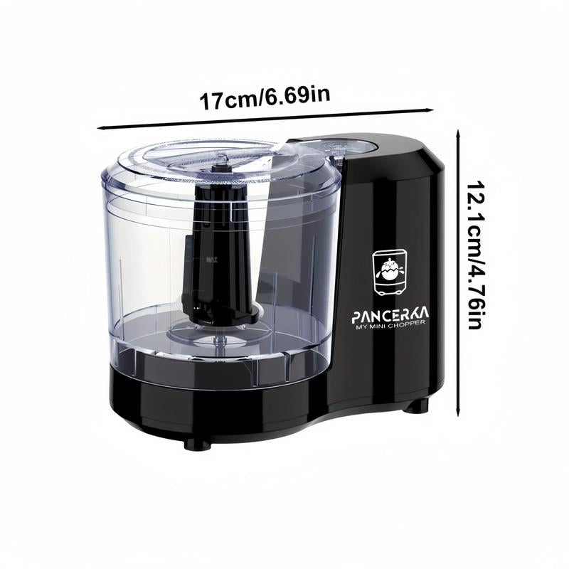 1.5 Cup/12Oz Electric Food Chopper, Portable Mini One Touch Pulse Design Electric Vegetable Chopper, Kitchen Food Processor for Dicing, Chopping & Pureeing, Household Appliances