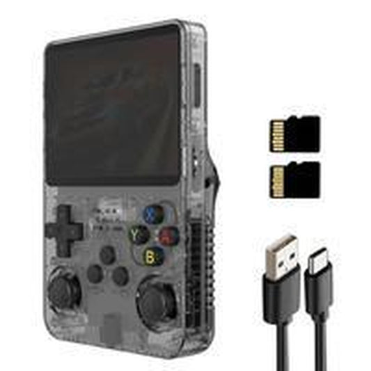 R36S Retro Video Handheld Game Console Linux System 3.5 in IPS Screen Built in 2500Mah Battery 32G+64G TF Card Preinstalled Gamess Retro Handheld