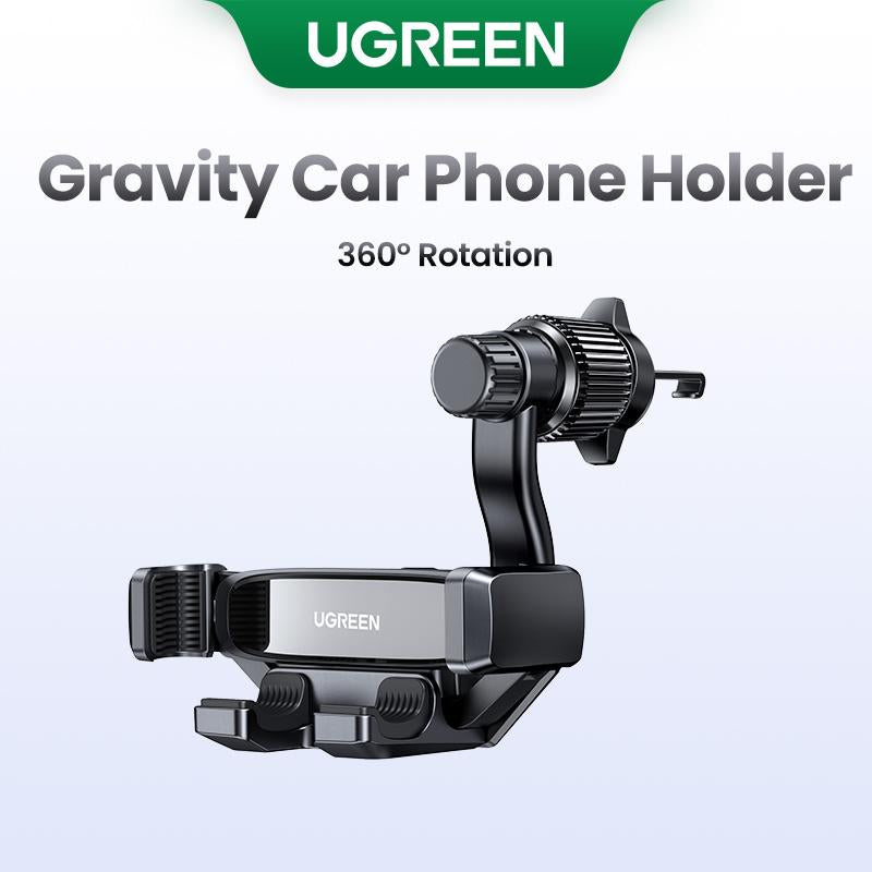 UGREEN Car Phone Holder 360 Degree Rotated Gravity Air Vent Phone Mount, Universal Cell Phone Holder for Most Smartphones, Compatible with Iphone 15, Galaxy S24, Android Phones Phoneholder 360Rotation Accessories Cellphone-Black Friday