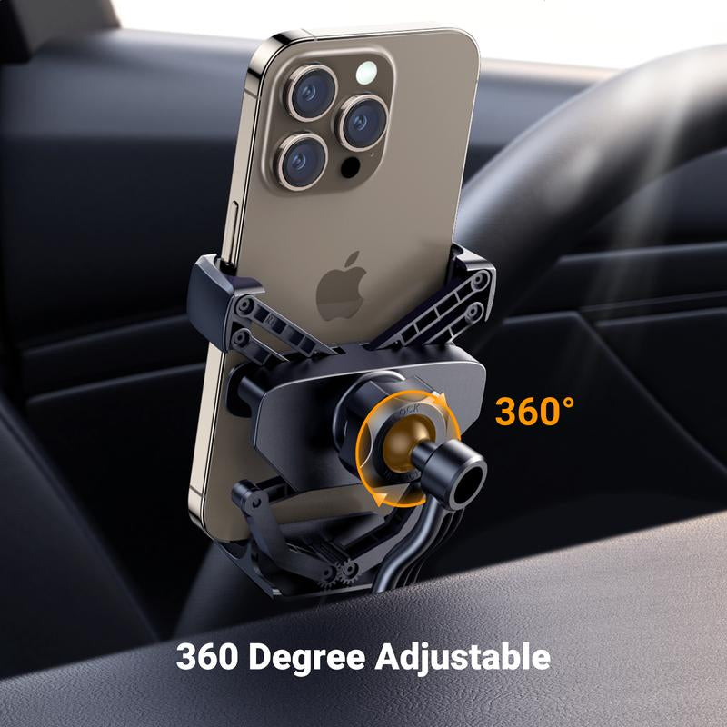 UGREEN Car Phone Holder 360 Degree Rotated Gravity Air Vent Phone Mount, Universal Cell Phone Holder for Most Smartphones, Compatible with Iphone 15, Galaxy S24, Android Phones Phoneholder 360Rotation Accessories Cellphone-Black Friday