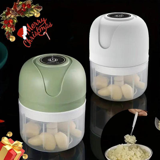USB Rechargeable Electric Garlic Chopper, 100Ml Wireless Garlic Masher for Daily Seasoning, Household Kitchen Appliances for Home, Camping