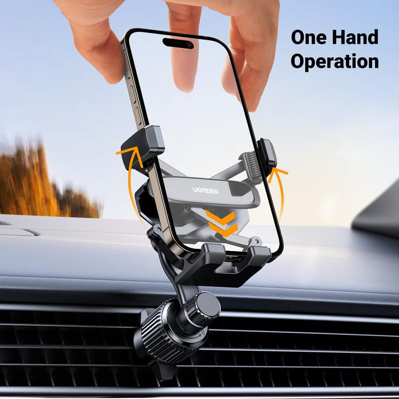UGREEN Car Phone Holder 360 Degree Rotated Gravity Air Vent Phone Mount, Universal Cell Phone Holder for Most Smartphones, Compatible with Iphone 15, Galaxy S24, Android Phones Phoneholder 360Rotation Accessories Cellphone-Black Friday