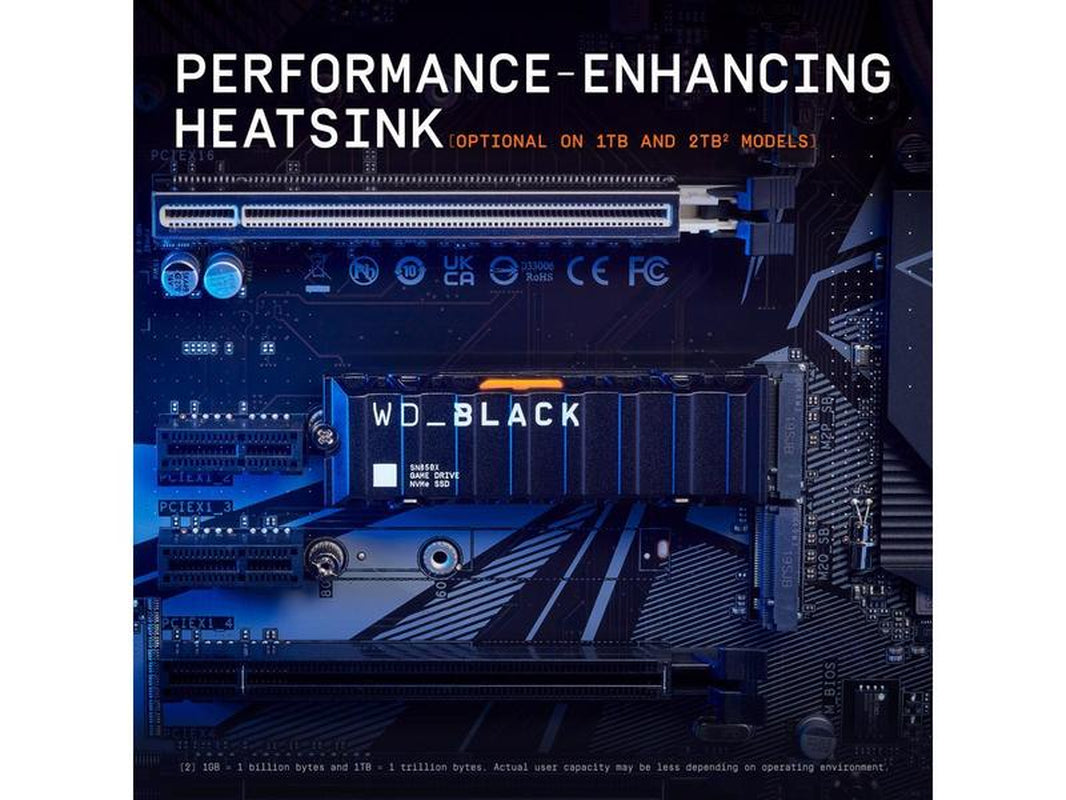 WD_BLACK SN850X Nvme M.2 2280 1TB Pci-Express 4.0 X4 Internal Solid State Drive (SSD) WDS100T2XHE