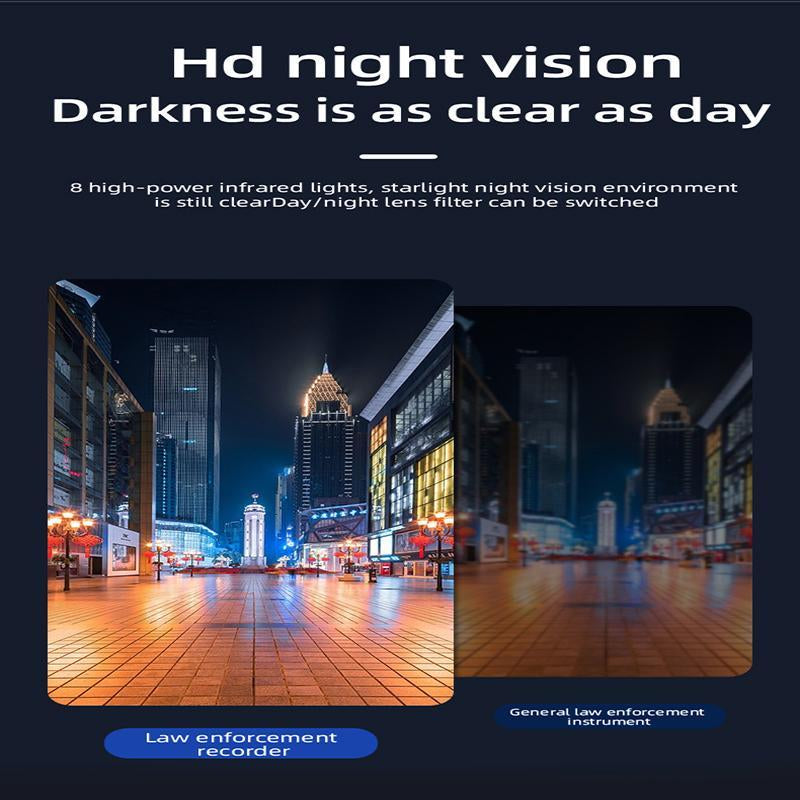 Portable HD Infrared Law Enforcement Recorder, Portable Video Recording Equipment, Multi-Scene Body Camera, Digital Products, Holiday Gifts