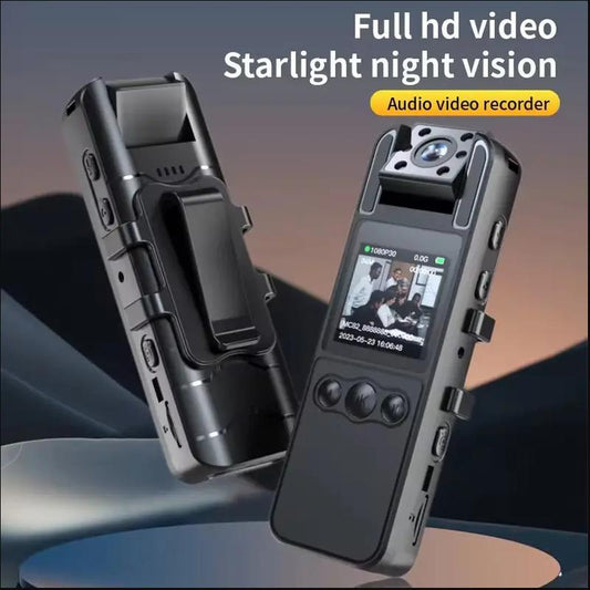 Portable Camera with High-Definition 1080P Lens That Can Rotate 180 °,Infrared Night Vision,Suitable for Police Law Enforcement Recording Rechargeable