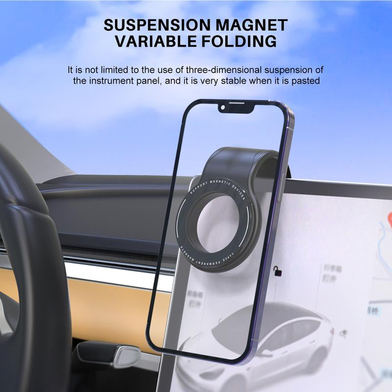 2024 Car Magnetic Phone Holder with Strong Magnet, Flexible Bendable Magnetic Mag Safe Phone Holder, Universal Car Dashboard Cell Phone Mount Compatible with Iphone 15 14 13 12 Pro Max