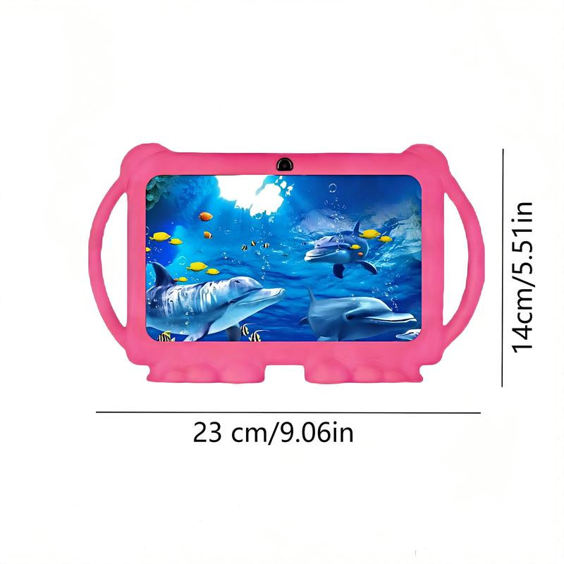 2.4G Wifi/Bt 7 Inch Android 12 Tablet, 2GB RAM & 32GB ROM IPS Screen Tablet with Shockproof Case, Parental Control Tablet, Educational Tablet for Home