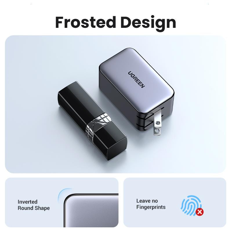 UGREEN 65W USB C Gan Charger Bundle with 3.3FT 100W USB C to USB C Cable Fast Charging, USB C to Lightning Cable Compatible with Iphone 16/15, Iphone 14, Macbook Air, Galaxy S24/S23 Foldable Plug Electronic Device--Black Friday