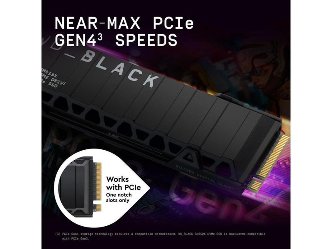 WD_BLACK SN850X Nvme M.2 2280 1TB Pci-Express 4.0 X4 Internal Solid State Drive (SSD) WDS100T2XHE