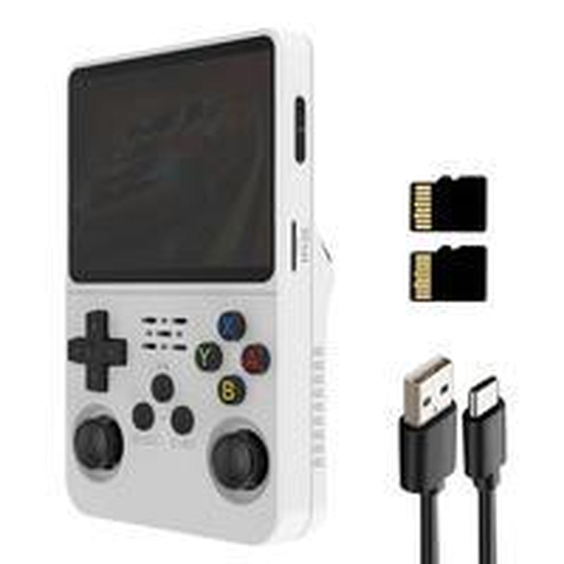 R36S Retro Video Handheld Game Console Linux System 3.5 in IPS Screen Built in 2500Mah Battery 32G+64G TF Card Preinstalled Gamess Retro Handheld
