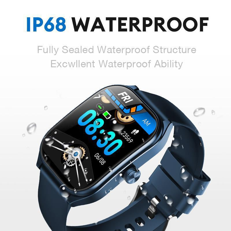 AOLON Curve Multifunctional Smart Watch, 1 Count Fashion Digital Watch with Motion-Detection & Voice Assistant, Waterproof Sports Watch for Women & Men