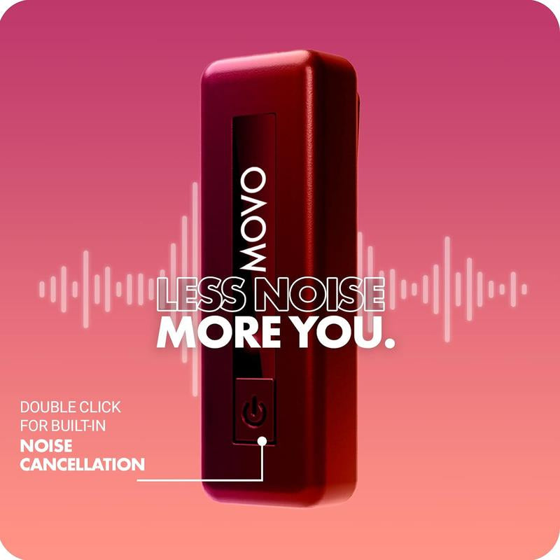 Movo - Mini-Duo Wireless Microphones for Cameras, Wireless Camera Mini Mic - 3.5Mm Lapel Microhone for Sony, Canon, and Nikon DSLR