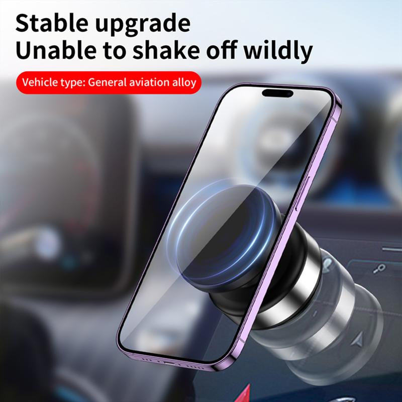 360° Rotatable Car Magnetic Phone Holder, Vacuum Adsorption & Magnetic Adsorption Double-Sided, for Windshield and Dashboard, Kitchen, Bedroom, Office, Multifunctional Phone Accessories for Iphone & Android Smartphone