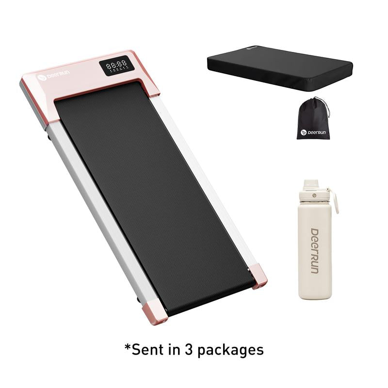 【Black Firday 】 Walking Pad Q1 Urban-Normal- Golden+Sports Water Bottle+ Treadmill Cover