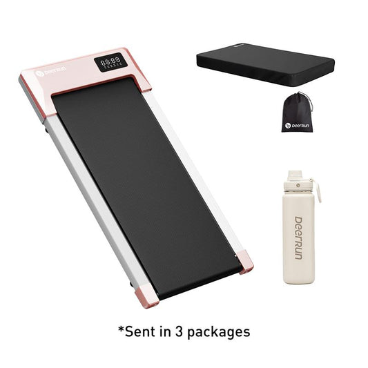 【Black Firday 】 Walking Pad Q1 Urban-Normal- Golden+Sports Water Bottle+ Treadmill Cover