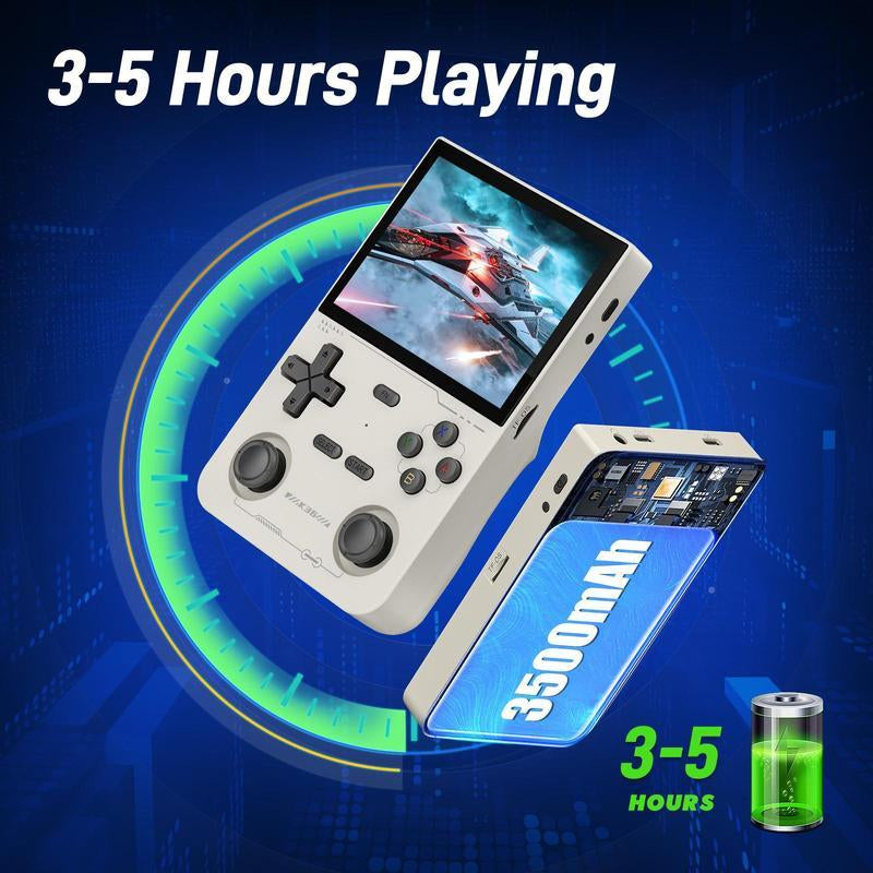 R36S Retro Video Handheld Game Console Linux System 3.5 in IPS Screen Built in 2500Mah Battery 32G+64G TF Card Preinstalled Gamess Retro Handheld