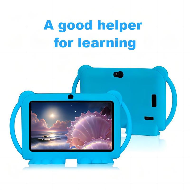 2.4G Wifi/Bt 7 Inch Android 12 Tablet, 2GB RAM & 32GB ROM IPS Screen Tablet with Shockproof Case, Parental Control Tablet, Educational Tablet for Home