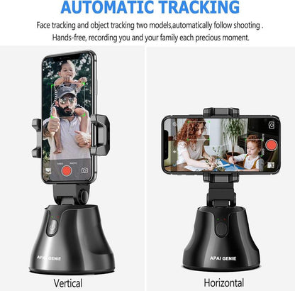 Portable All-In-One Smart Selfie Stick, 360° Rotates Auto Face & Object Tracking Vlog Shooting Smartphone Mount Holder Accessories Android