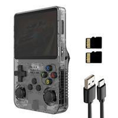 R36S Retro Video Handheld Game Console Linux System 3.5 in IPS Screen Built in 2500Mah Battery 32G+64G TF Card Preinstalled Gamess Retro Handheld