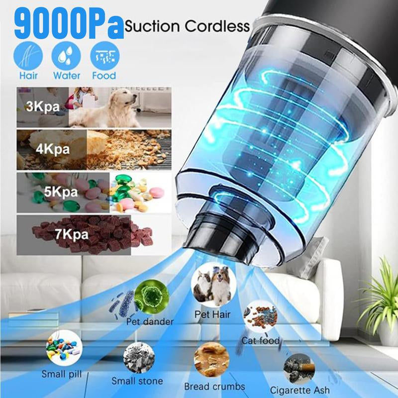 Car Vacuum Cleaner High Power Handheld Mini Vacuum Cordless,9000Pa Strong Suction,Rechargeable Portable Vacuum Cleaner Dust Buster Air Blower,Car Interior Care Tool