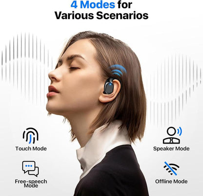 Language Translator Earbuds: 3In1 Translator Earphones for 144 Languages & Accents & 8 Offline Translation Packs
