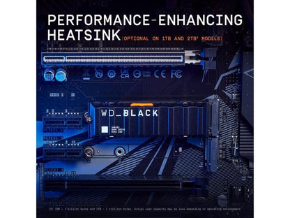 WD_BLACK SN850X Nvme M.2 2280 1TB Pci-Express 4.0 X4 Internal Solid State Drive (SSD) WDS100T2XHE