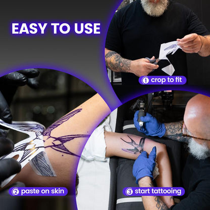 Christmas and Halloween Gift, Phomemo M08F Wireless Tattoo Transfer Stencil Printer, Thermal Copier Machine with 10Pcs Free Transfer Paper, Tattoo Printer Kit for Tattoo Artists & Beginners, Compatible with Smartphone & Pc