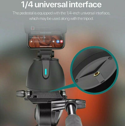 Portable All-In-One Smart Selfie Stick, 360° Rotates Auto Face & Object Tracking Vlog Shooting Smartphone Mount Holder Accessories Android