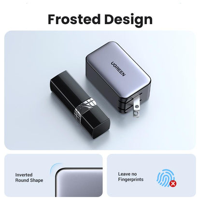UGREEN 65W USB C Gan Charger Bundle with 3.3FT 100W USB C to USB C Cable Fast Charging, USB C to Lightning Cable Compatible with Iphone 16/15, Iphone 14, Macbook Air, Galaxy S24/S23 Foldable Plug Electronic Device--Black Friday