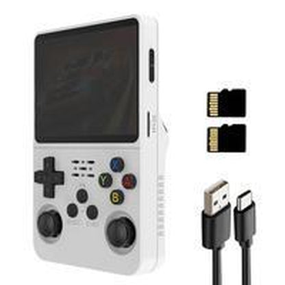 R36S Retro Video Handheld Game Console Linux System 3.5 in IPS Screen Built in 2500Mah Battery 32G+64G TF Card Preinstalled Gamess Retro Handheld