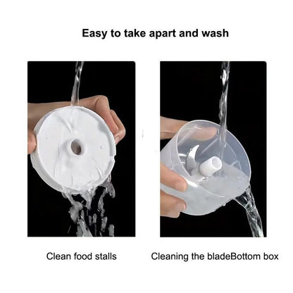 USB Rechargeable Electric Garlic Chopper, 100Ml Wireless Garlic Masher for Daily Seasoning, Household Kitchen Appliances for Home, Camping