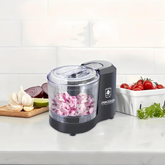 1.5 Cup/12Oz Electric Food Chopper, Portable Mini One Touch Pulse Design Electric Vegetable Chopper, Kitchen Food Processor for Dicing, Chopping & Pureeing, Household Appliances